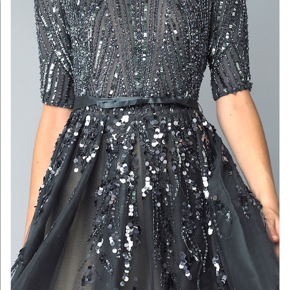 Basix | Black Label Silk Sequin Cocktail Dress 2 - Picture 13 of 13